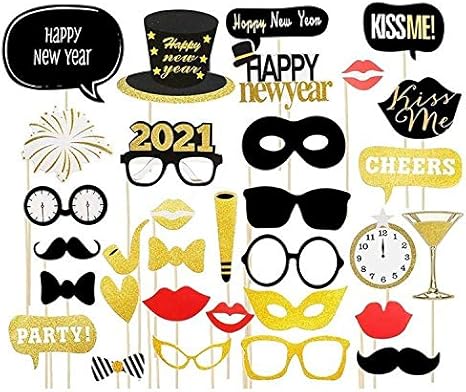 Amazon Co Jp 21年 フォトプロップス 新年会 結婚 結婚式 お誕生日会 前撮り パーティー ２次会 出産 マタニティ 新生児 誕生 ウェディング ブライダル イベント 棒 スティック 撮影小物 21 おもちゃ