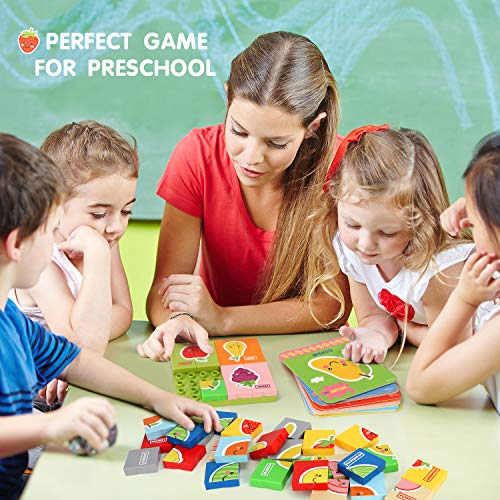 Wooden Jigsaw Puzzles with Learning Flash Cards, Wooden Block Puzzle Peg Board Set Educational Preschool Montessori Toddler Toys Gift for Boy Girl, Matching Canvas Bag, Colorful Vehicle Puzzle Set - Thumbnail 5