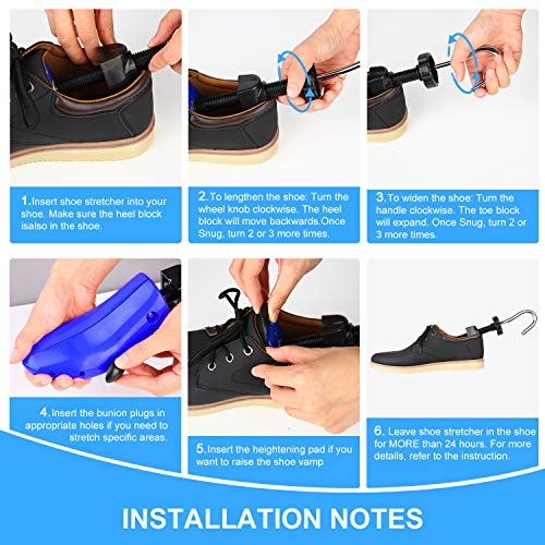 eachway Shoe Stretcher Shoe Trees,Adjustable Length Width for Men and  Women (M(for M's Wm's Us10-1