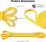 KK Resistance Bands Set Yellow 5–15 lbs Loop Bands Exercise Workout, view 2
