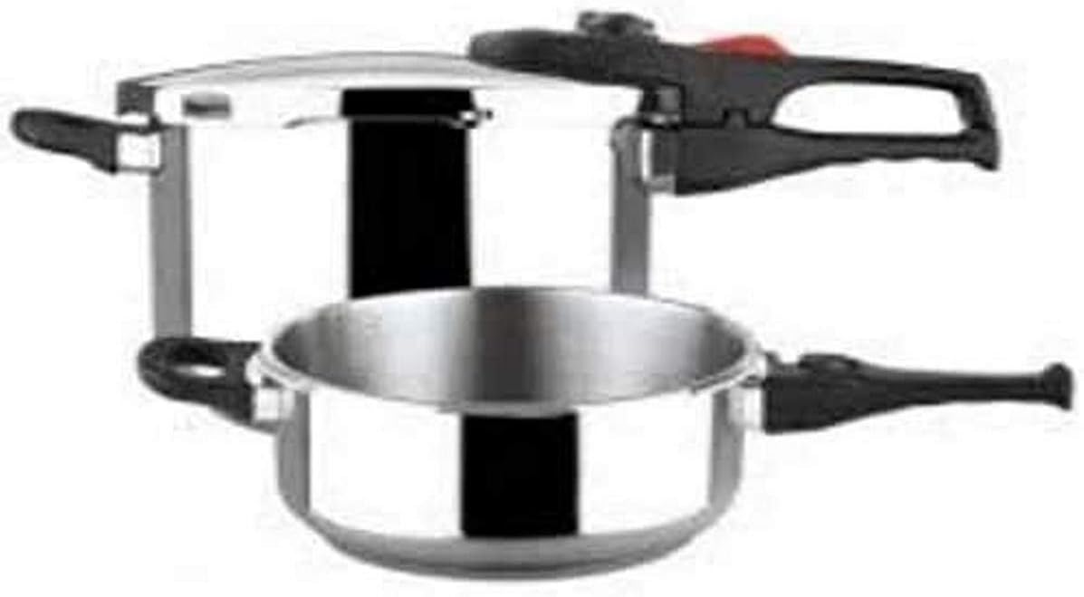 Magefesa Praktika Plus, 4 + 6 Litre Pressure Cooker Set 22 cm 18/10 Stainless Steel