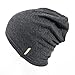 Charm Baby Boys Slouchy Beanie - 100% Organic Cotton Soft Hypoallergenic Infant Toddler Girls Cap Made in Japan Light Gray