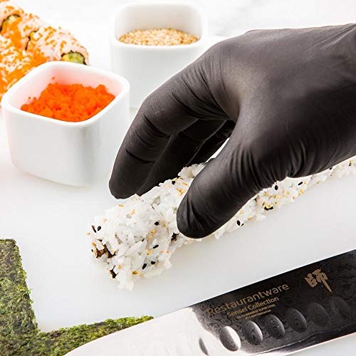 Disposable Nitrile Gloves NonSterile, Food Safe, Latex Free 100 Pack Comfortable to Wear