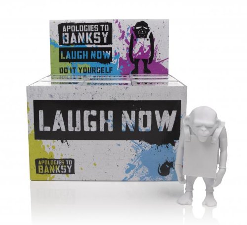 Full Case of 9 Laugh Now DIY White 6" Vinyl Figures