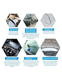 Uxcell Tapete de refuerzo para auto o camión, 236 mil, 16.36 pies cuadrados, aislamiento de sonido y calor, 60" x 40"