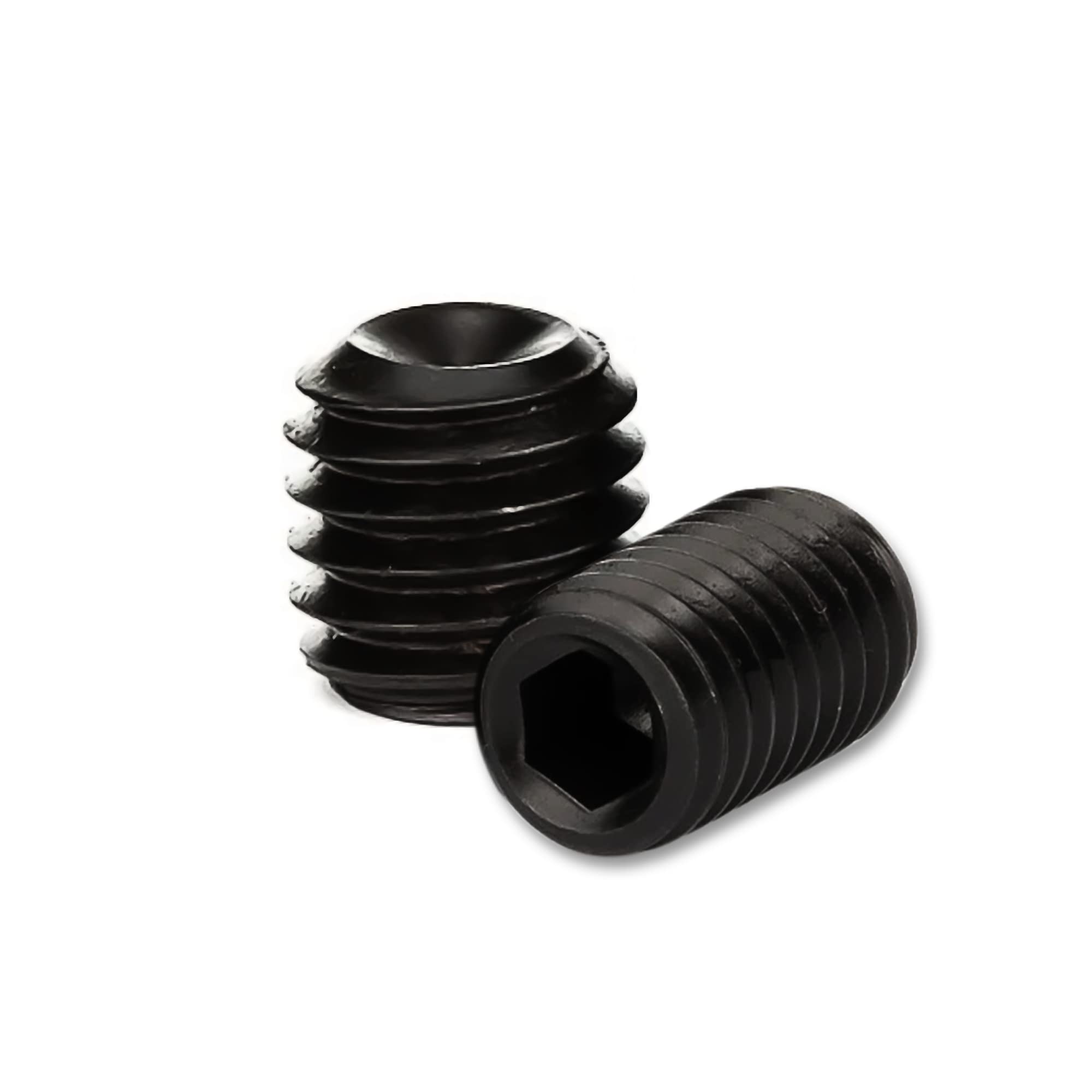 DOJA Industrial | Allen Threaded Metric Headless Screws | M6 x 8 mm | Pack 25 | Hex Socket Wrench Set Stud Steel Screw | Hexagon Chamfered End Point | Grub Screw Hex Head | Alan Key Door Handle — image 1