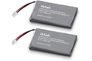 IMAH Replacement for Plantronics CS50/CS55 Headset Battery 65358-01 64327-01 64399-01 Compatible with Plantronics CS510 CS520 Savi W410 W420 W710 W720 Wireless Headset CS60, Pack of 2