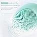 ITME Face Scrubber Facial Cleansing Brush, Soft Silicone Sonic Waterproof Face Brush Skin Brush Travel Size Face Massager Deep Cleansing Exfoliating for Men/Women, Not Rechargeable (Green)