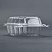 Dart Solo Small Clear Plastic Hinged Food Container for Sandwich Salad Party Favor Cake Piece, 100 Piece