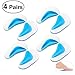 Pixnor Arch Support Insoles Gel Foot Massage Flat Feet Insoles 4 Pairs (8 Cushion Pads) Size L