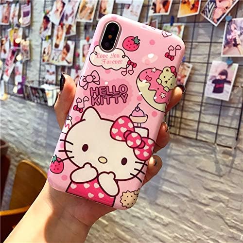 for iPhone X & XS & XR & XS MAX - Case for iPhone 6 6s 7 8 Plus Japanese Anime Hello Kitty Back Cover for iPhone X XR XS Max Cartoon Sailor Moon Doraemon - by ANNELE - 1 PCs