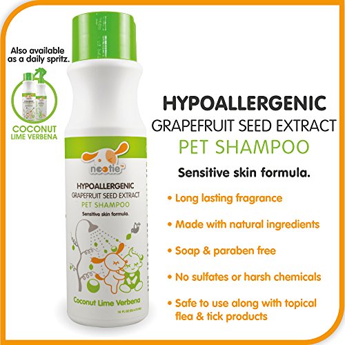 Nootie Hypoallergenic Shampoo with Grapefruit Seed Extract, Coconut Lime Verbena
