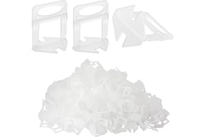 JALCH 600 Piece Tile Leveling System Clips - 1/32 Inch Clips, DIY & Pro Ceramic Tile Installation Tools,for Lippage-Free Ston