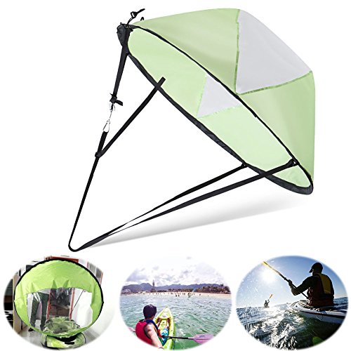 Sumerlly Kayak Boat Wind Sail Canoe Sup Paddle Board Sail with Clear Window Fishing Rowing Boat Inflatable Outboard Drifting