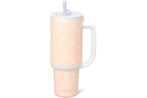 Ello Oasis 40 oz Tumbler with Handle & Retracting Straw | Reusable Insulated Stainless Steel Cup 100% Leakproof, Gifts for Te