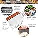 Hibachi Grill BBQ Accessories Griddle Spatula Flat Top Grill Tool Kit Metal Stainless Steel Spatula Set Hamburger Chopper Flipper Kitchen Utensil Set BBQ Grill Accessories Scraper Camping Accessories