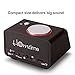 Homtime [Upgraded Version] Alarm Clock for Bedrooms with Bluetooth Speaker/2-Port Universal USB Charger/Large Dimmable LCD Screen/Thermometer/Snooze/Home/Office/Warranty-Black