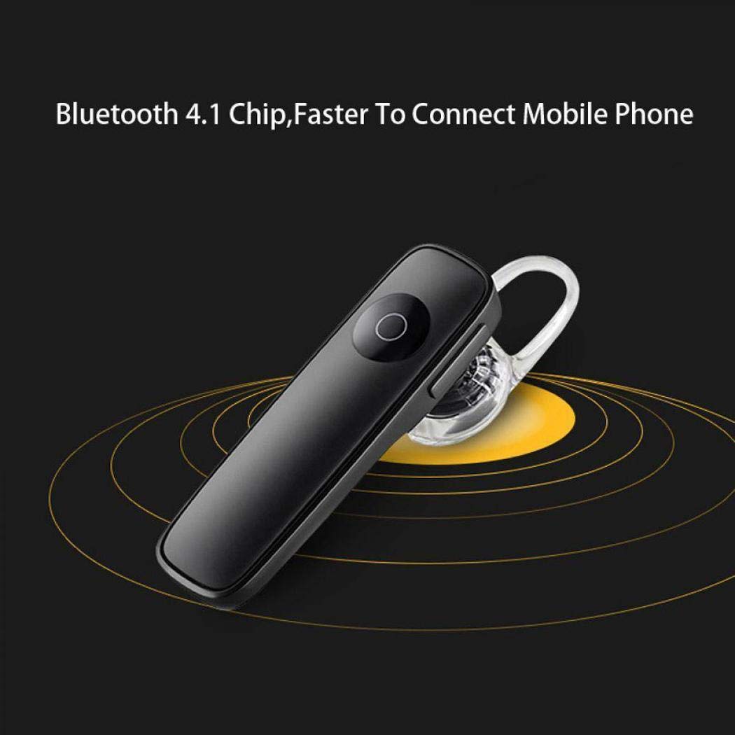 Qulista Mini Gancio per Orecchio Unilaterale Vivavoce Stereo Senza Fili Bluetooth Headset Cuffie Bluetooth