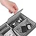 JS NOVA JUNS Valet Tray, 5 Compartments PU Leather Dresser Valet Organizer for Watches and Jewelry