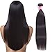 Brazilian Straight Human Virgin Hair 1 Bundle Deal 22 inches Full And Thick 8A Grade 100% Unprocessed Brazilian Virgin Mink Hair Bundles Natural Black Color Soft and Silky Tangle Free USOFT