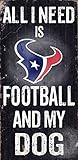 Fan Creations Houston Texans Football and My Dog Sign, Multicolored