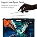 Case for New iPad Pro 12.9 Inch 2018 (3rd Gen), HBorna 360 Degree Rotating Stand Smart Cover Protection with Auto Sleep/Wake Function for The All Screen iPad Pro 12.9'' (2018 Release), Black
