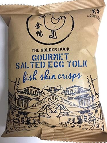 (Pack of 6) The Golden Duck Gourmet Salted Egg Yolk Fish Crisps 35g