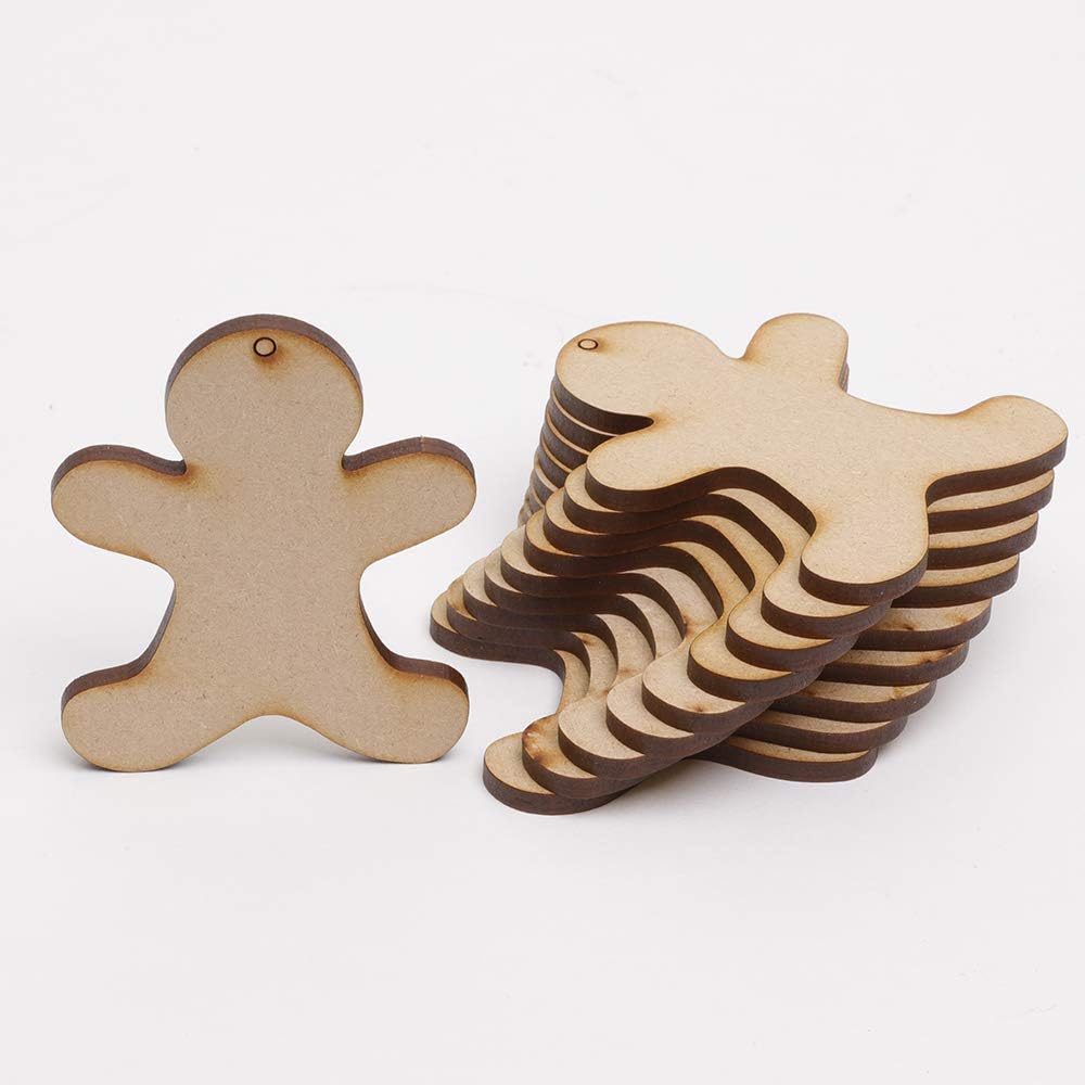 Download 10 X Gingerbread Men Mdf Wooden Blanks For Christmas Craft Decorations Gift Tags Amazon Co Uk Kitchen Home 3D SVG Files Ideas | SVG, Paper Crafts, SVG File