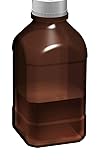 Scilogex Amber Glass Lab Bottle 2.5L - Borosilicate