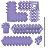 Spellbinders S5-137 Shapeabilities Diamond Strips and Accents Cut Fold and Tuck Die Templates