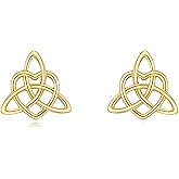 14K Celtic Dragonfly Earrings for Women Cute Animal Stud Earrings Christmas Valentine's Mother‘s Day Gifts
