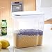 Tosnail 2 Pack Cereal Container Food Storage Container Airtight Watertight Cereal Keeper Cereal Dispenser