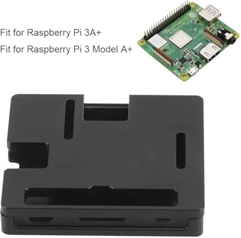 Conjunto de Caja de Refrigeración de Caja Negro 14 Mm/0.6in Para Raspberry Pi 3 Modelo a + Metal Enfriamiento CNC Caja de Disipador de Calor de Carcasa Ultrafina Delgada Computadora Electrónica Negra