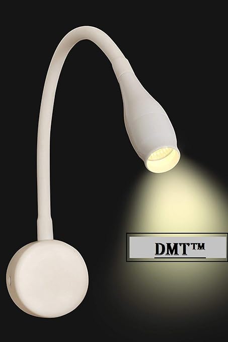 DMT Exclusive 3 Watt Warm White Led Flexible Wall Mounted Sconce Lighting,Wall Bracket Night Reading Light,Plug in Cord for Bedroom Living Room or Kid Room | Wall Light | led Study lamp