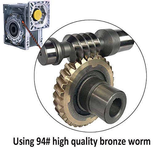 Worm Gear Gearbox NMRV-030 Speed Reducer Ratio 80:1 for Stepper Motor