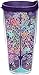 Tervis Tree of Life Tumbler with Wrap and Royal Purple Lid 24oz, Clear