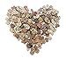 100pcs Natural Wood Crafts Decor Rustic Wooden Love Hearts Wedding Table Scatter Decoration Style 1