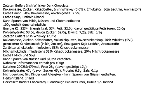 Geschenk Redbreast 12 Jahre irischer Whiskey + Whiskey Truffles + Dark Whiskey Chocolate + Schokoladenriegel mit… – Bild 6