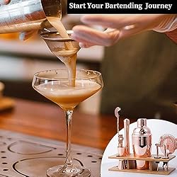 Hinouqea Cocktail Shaker Set Bartender Kit with