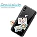 iPhone X Case, LOHASIC Clear Ultra Slim & Thin Crystal Transparent Hybrid Anti-Scratch Hard Back Cover Soft Flexible Bumper Grip Full Body Shockproof Protective Cases for Apple iPhone X 10-Black