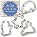Winter and Christmas Cookie Cutters 4-Pc Set Made in USA by Ann Clark, Snowflake, Sweater, Mitten, Winter Hat