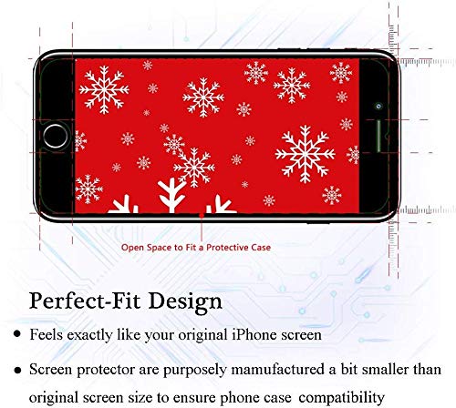 [3 Pack] Screen Protector Compatible with iPhone 8/7, Screen Protector Glass Film Compatible with iPhone 8/7 Case Friendly - Thumbnail 3