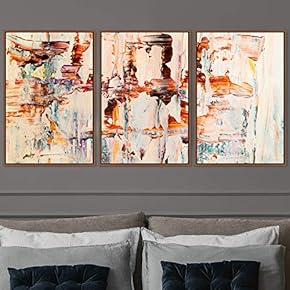 signwin 3 Piece Framed Canvas Wall Art Abstract...