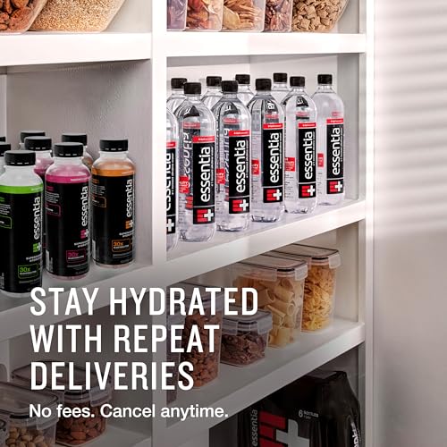 NEW ESSENTIA HYDROBOOST ENHANCED BOTTLED WATER, 15.2 FL. OZ. (450 ML), 12 PACK, LEMON LIME, HYDROLYTE BLEND WITH B-COMPLEX VITAMINS AND ELECTROLYTES, CLEAN TASTE & SUPERCHARGED HYDRATION