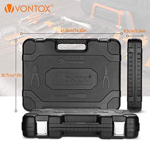 Werkzeugkoffer, V VONTOX 220-teilig Haushalts-Werkzeugkoffer,Werkzeug-Set, Reparatur Werkzeug Set Perfekt für den… – Bild 8