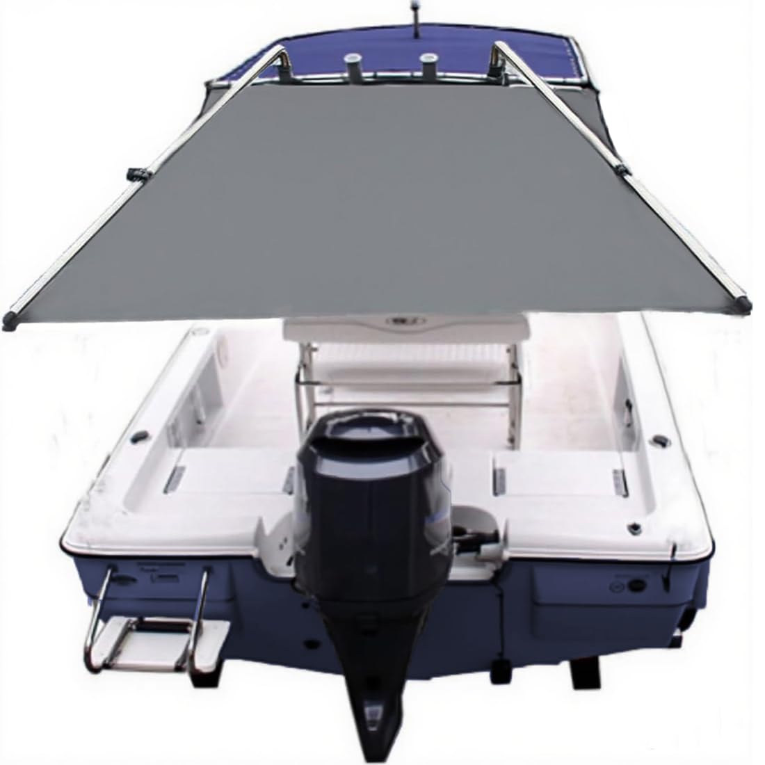 Photo 1 of Accskzo T-Top Boat Shade Kit Yacht T-Top Canopy Extension Extender Sun Shade Easy Install Extend Shaded (70"x82"x59")