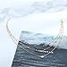 Edary Layered Necklace Crystal Evil Eye Pendant Necklaces Gold Jewelry Accessories for Women and Girls.
