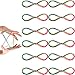 Hicarer 12 Pieces 65 Inch/ 165cm Rainbow Knotless Cats Cradle String for String Hand Game Finger String Toy Supplies