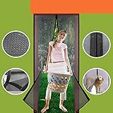 Homearda Magnetic Screen Door Fiberglass-New Upgraded Magnets& Strengthen Top Never Ripped-Durable Fiberglass Mesh Curtain with Weights in Bottom-Full Frame Magic Seal. Fits Door Up to 34x82 inch