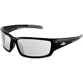 GGS Maki Sunglasses with Anti-Fog, Scratch-Resistant Lenses | Lightweight Safety Glasses with Indoor/Outdoor Lenses and Matte Black Frame for Hunting, Shooting and Construction